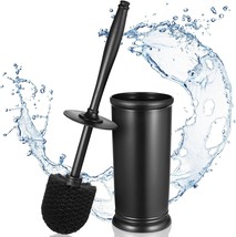 Toilet Bowl Brush Holder Set Bathroom Deep Cleaning Toilet Scrubber Rim ... - $32.51