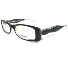 Miu Miu Eyeglasses Frames VMU12D 5BM-1O1 Black Clear Rectangular 50-16-135 - £97.22 GBP