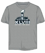 SUPER BOWL XLVIII NEW YORK/NEW JERSEY ADULT LARGE TEE NEW &amp; OFFICIALLY L... - £3.95 GBP