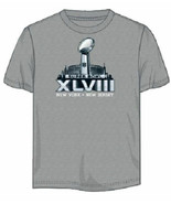 SUPER BOWL XLVIII NEW YORK/NEW JERSEY ADULT LARGE TEE NEW &amp; OFFICIALLY L... - £3.91 GBP