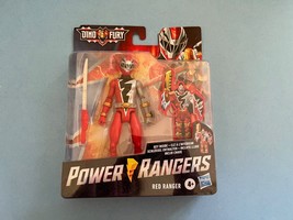 New Power Rangers Red Ranger Action Figure + Dino Fury Key - £13.61 GBP