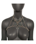 Burning Man Chunky Stainless Steel Body Chain Harness,Thick Gothic Bodyc... - $65.00