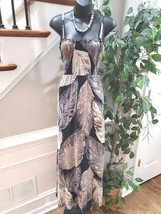 Sonoma Women&#39;s Multicolor Cotton Square Neck Sleeveless Casual Long Maxi Dress L - £21.89 GBP