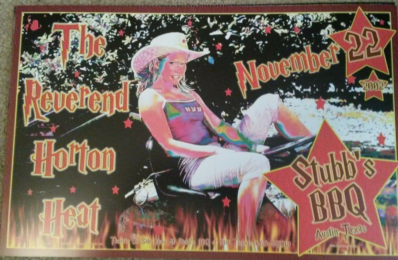 Old Settlers Poster YMSB RAILROAD EARTH PATTY GRIFFIN PETER ROWAN Jeff M... - $21.99