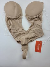 Defitshape Women&#39;s Backless Bodysuits U Plunge Seamless Thong Full Bodysuits - £18.82 GBP