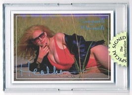 Busty Amatuer 1-Piece Swimsuit PROMO Card Signed in Card Holder! Steve Woron - £8.93 GBP