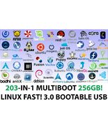 203-In-1 Updated LINUX Distributions On A FAST 3.0 MultiBoot Bootable US... - £63.58 GBP