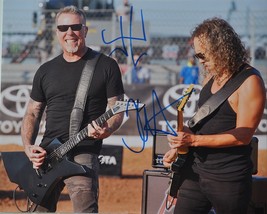 Metallica Signed Photo x2 - J. Hetfield, K. Hammett w/COA - £341.86 GBP