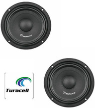 2- Tpt-Mb6 Slim 6&quot; 4 Ohm 200W Mid Bass Full Range Loudspeaker Pair - £135.24 GBP