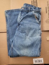 CARHARTT 33x30 Men B237 DST Pant Blue Jeans Denim Original Fit Carpenter - £19.32 GBP