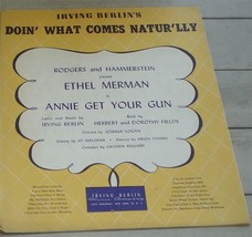 Doin&#39; What Comes Natur&#39;lly, Irving Berlin, 1946, OLD SHEET MUSIC - £4.45 GBP