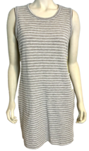 32 Degrees Cool Women&#39;s Sleeveless Knit Dress Grey Striped Size S NWT - £11.34 GBP