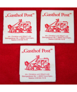 3 Vintage GASTHOF POST Trauchgau Halblech Bavaria Germany Hotel Matchbooks - $9.89