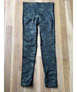 Spanx Look at Me Now Seamless Leggings in Green Camo Size M - $39.59