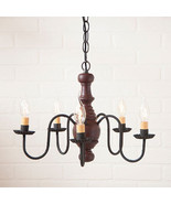 Lancaster Wood Chandelier in Americana Red - $523.30 CAD