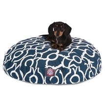 Majestic Pet 78899550702 Athens Navy Small Round Dog Bed - £53.82 GBP