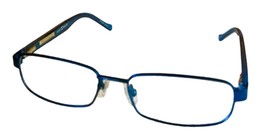 Lucky Brand Mens Ophthalmic Eyeglass Rectangle Blue  Metal Zipper 50mm - £35.30 GBP