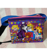 Vintage Lisa Frank Playtime Kittens Flowers Blue Purple Pink Lunch Box Bag - $189.99