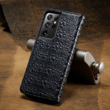 Genuine Leather Magnetic Flip Case for Samsung S20/ S21 S22+ Ultra plus - £71.13 GBP