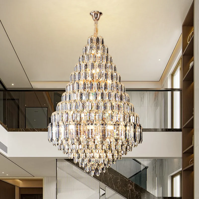 Grand Chandelier Villa Hall Light Jump-storey Duplex Building Hotel Lobby - $849.96+