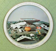 Expo 67 Metal Tray 1967 World&#39;s Fair Pavilion Of Canada Round Montreal Canada - £17.72 GBP