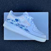 Custom Nike Air Force 1 - Great Wave Off Kanagawa - Men&#39;s And Women&#39;s Shoes - $259.00