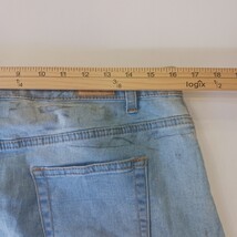 Denim Blvd Los Angeles DSK27129 Women's L Blue Mini Skirt Stretch with Ornaments image 7