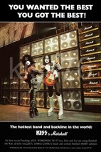 KISS Paul Stanley Ace Frehley 20 X 30 Custom Marshall Amplifiers Ad Poster - £35.39 GBP