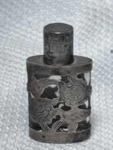 LHM Sterling Silver .925 Wrapped Overlay Perfume Bottle Made In Mexico - £23.94 GBP