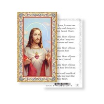 Sacred Heart of Jesus Gold Embossed Holy Card 10-pack - $14.95