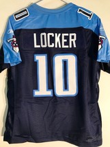 Reebok Women&#39;s Premier NFL Jersey Tennessee Titans Jake Locker Navy sz M - £9.93 GBP