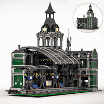 Historic Train Station Modular Building Bricks Toy Blocks Set Collection 12698pc - £472.45 GBP