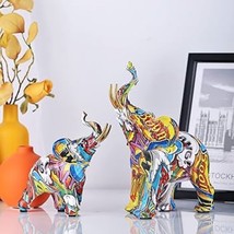 Painting Art Elephant Sculptures, Figurines Modern Decoration, Statue Home Decor - £23.59 GBP+