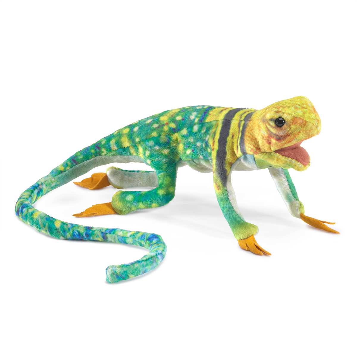 Mini Collared Lizard Puppet - Folkmanis (2791) - $11.69