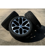 Black And Machine Snowflake 22&quot; Wheels Blackhawk R/T Tires Chevy Tahoe S... - $35,040.51 MXN