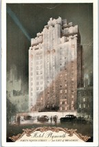Hotel Plymouth New York Postcard 1933 - £5.79 GBP