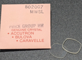 Genuine NEW Bulova Ladies Replacement Watch Crystal w/ Sleeve Part# 8020... - £14.20 GBP