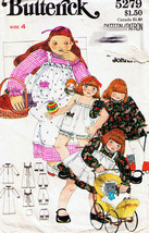 Child&#39;s DRESS, PINAFORE &amp; BLOOMERS Vintage Butterick Pattern 5279 Size 4 - £9.37 GBP
