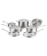 Cuisinart 11-Pc. Single Ply Professional Stainless Steel Cookware Set - $175.98
