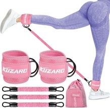 Resistance Bands Set with Ankle Straps Glutes Workout Equipment Ankle Ba... - £31.78 GBP