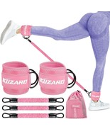 Resistance Bands Set with Ankle Straps Glutes Workout Equipment Ankle Ba... - $40.23