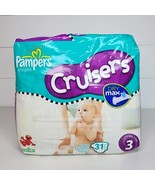 Vtg Pampers Cruisers Size 3 Diapers Pack Of 31 Collectible 2009 Sesame S... - £51.12 GBP
