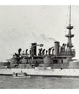 Battleship Indiana Victorian 1898 Print Cuba&#39;s Freedom War With Spain DWU15 - $570.99 MXN