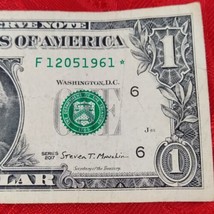 12.05.1961 Birth Date Star Note One Dollar Bill F12051961*  - $4.98