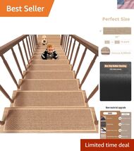 Non Slip Stair-Treads,Rubber Backing Stair-Runners for Wooden Steps,15PC... - $147.14