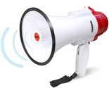Croove Megaphone Bullhorn  Bull Horn Loud Speaker with Siren  30 Watt - $33.65