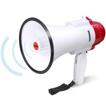 Croove Megaphone Bullhorn  Bull Horn Loud Speaker with Siren  30 Watt - £26.50 GBP