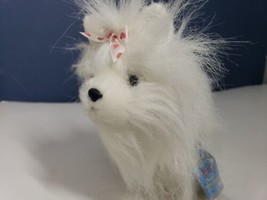 Ganz Webkinz White &amp; Pink Yorkie HM070 Dog Plush/Stuffed Animal (used code) Tag - £4.82 GBP