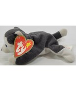 MM) 1993 TY Teenie Beanie Babies Nook the Husky Dog Stuffed Toy - £4.74 GBP