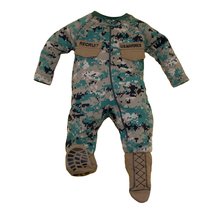 TC U.S.M.C. Baby Boys Woodland Camo Crawler with Recruit Boots (0-3 Months) - £29.29 GBP